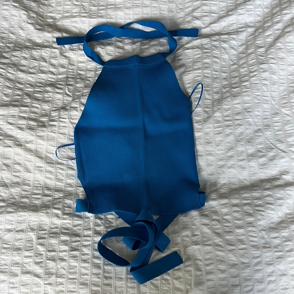Zara blue halter